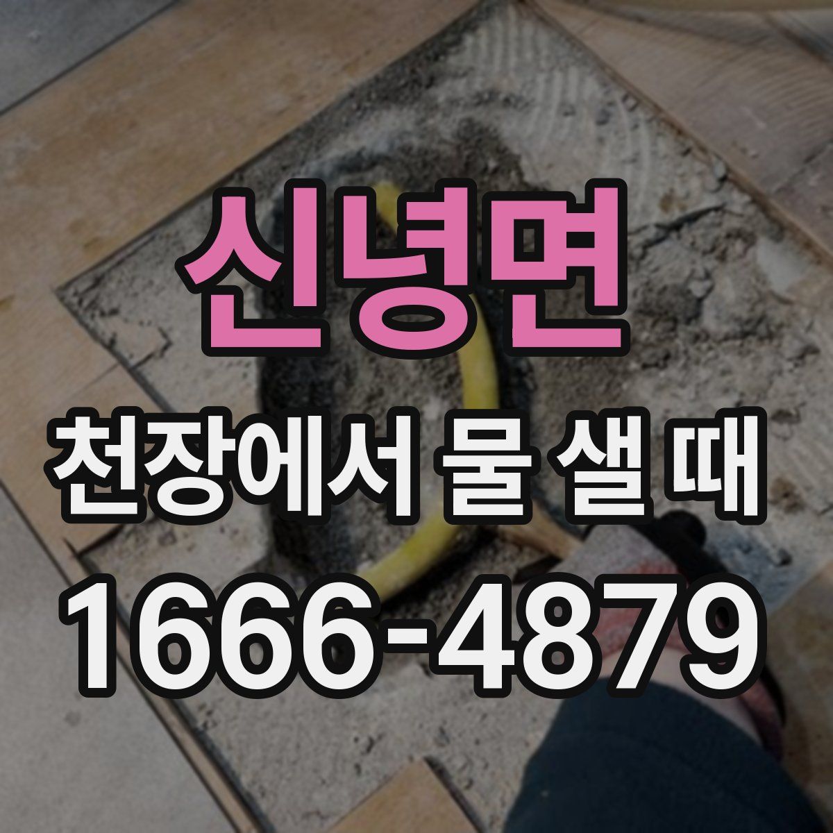 신녕면 천장에서 물 샐 때