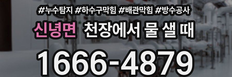 신녕면 천장에서 물 샐 때
