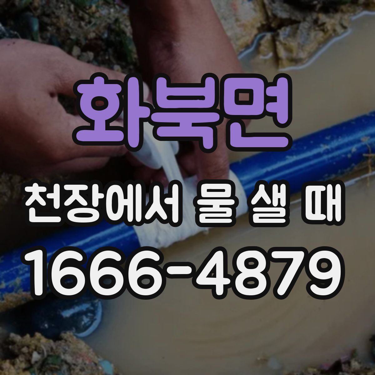 화북면 천장에서 물 샐 때