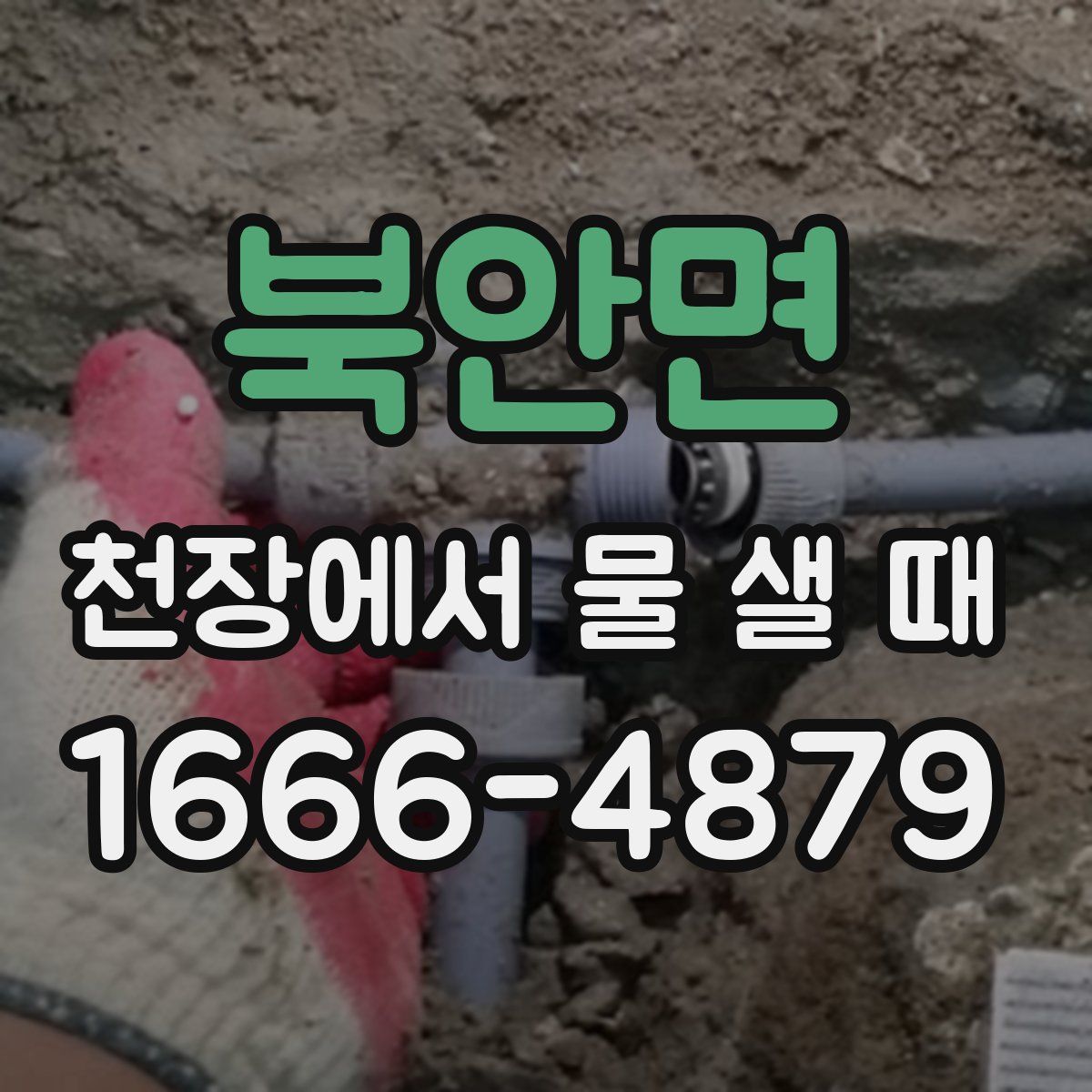 북안면 천장에서 물 샐 때