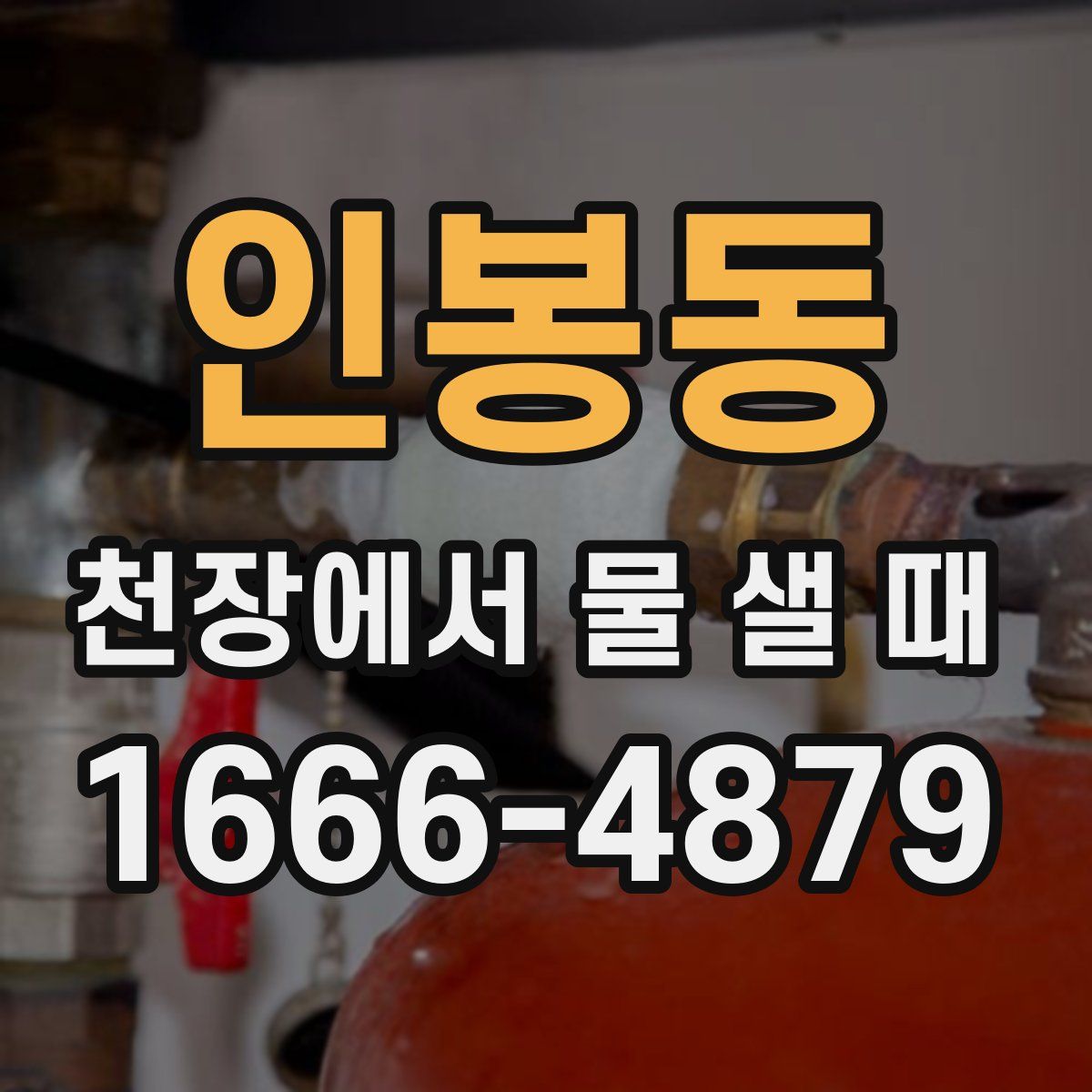 인봉동 천장에서 물 샐 때