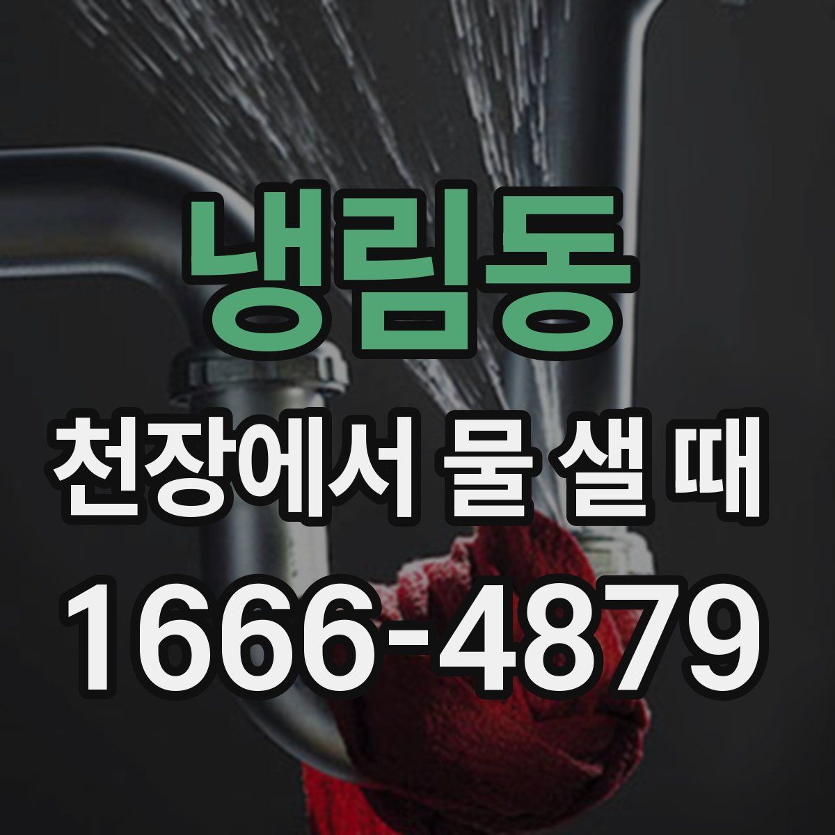 냉림동 천장에서 물 샐 때