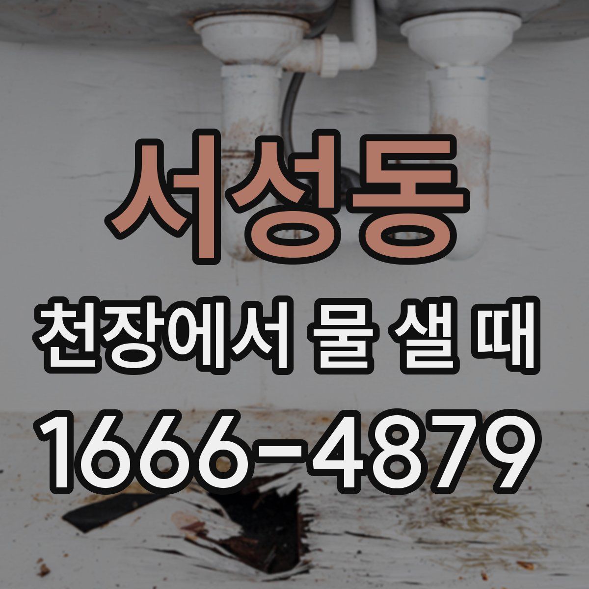 서성동 천장에서 물 샐 때