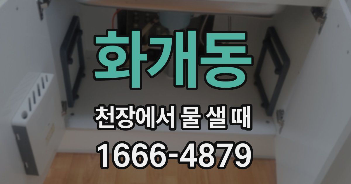 화개동 천장에서 물 샐 때