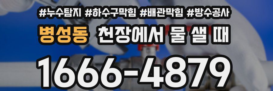 병성동 천장에서 물 샐 때