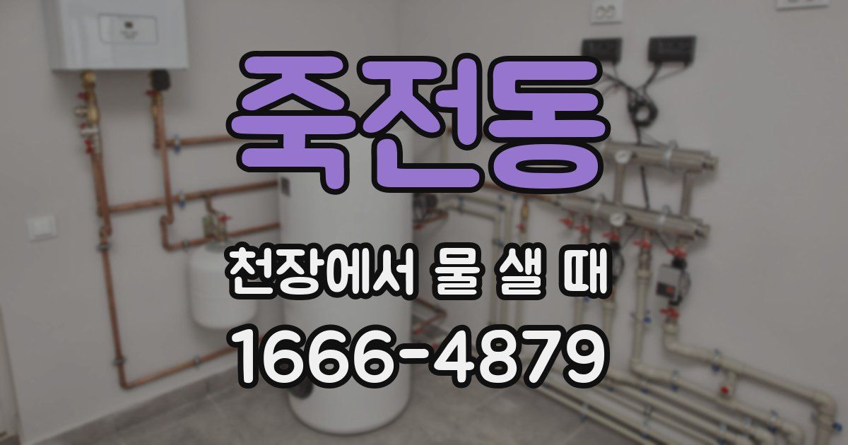 죽전동 천장에서 물 샐 때