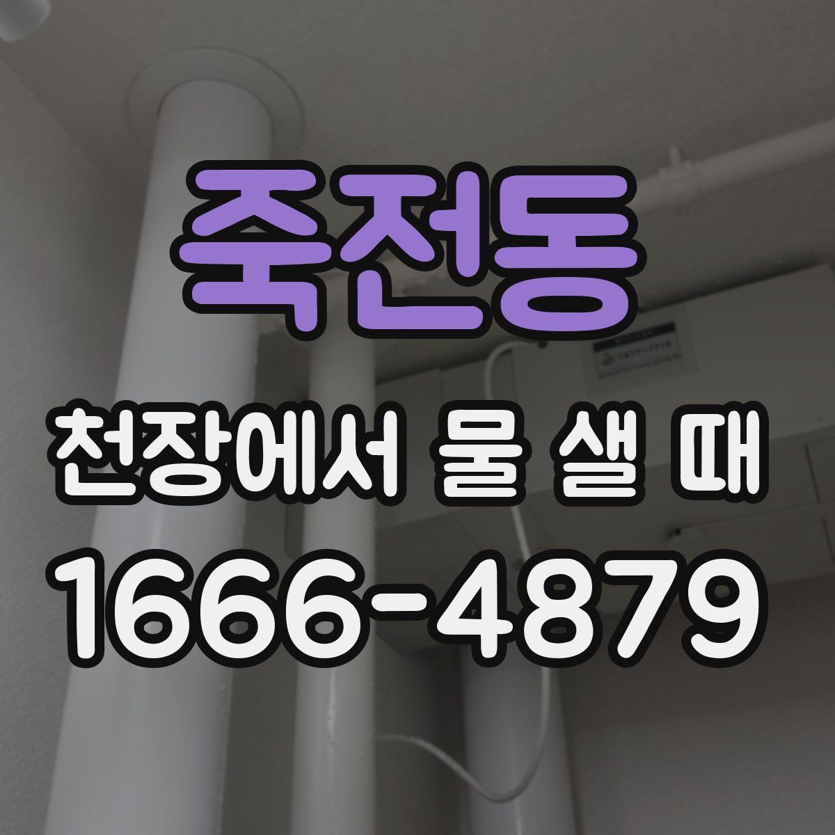 죽전동 천장에서 물 샐 때
