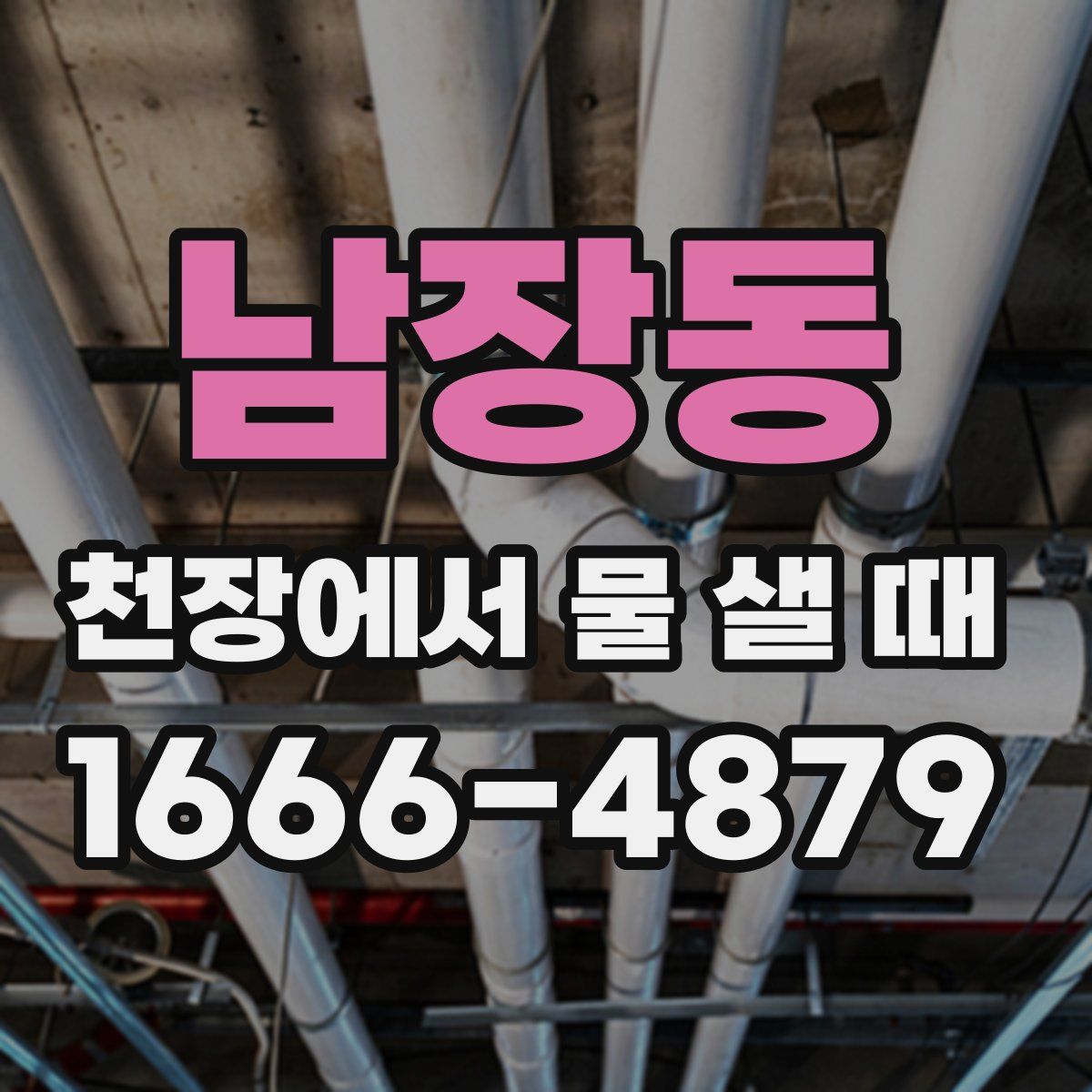 남장동 천장에서 물 샐 때