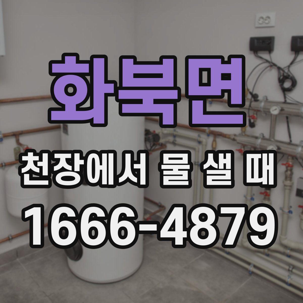 화북면 천장에서 물 샐 때