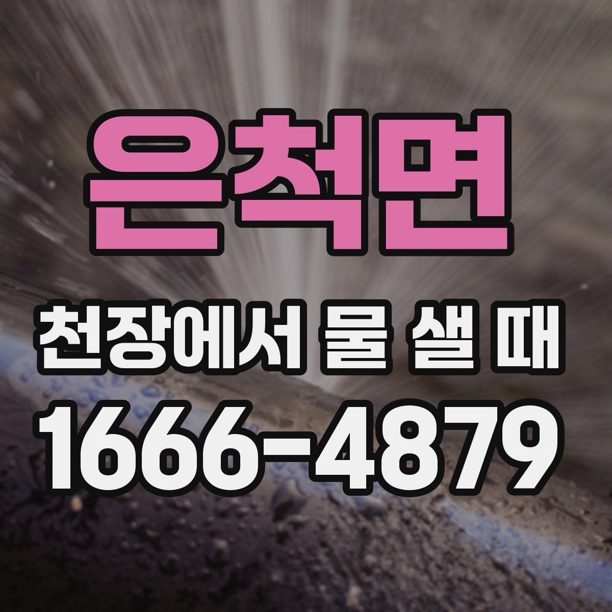 은척면 천장에서 물 샐 때