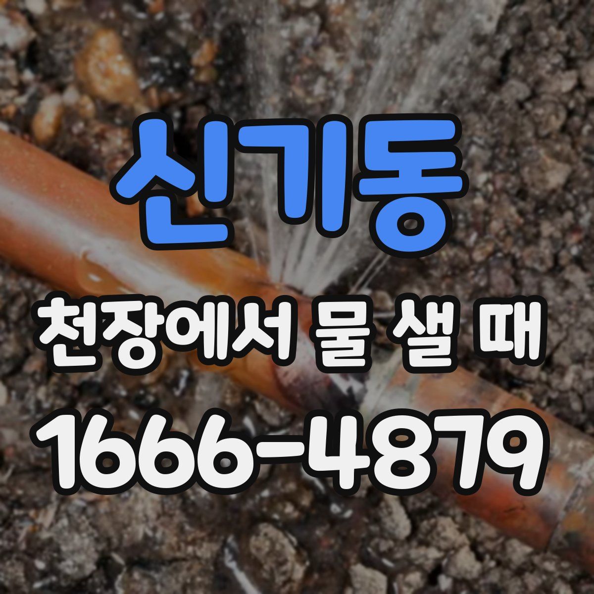 신기동 천장에서 물 샐 때