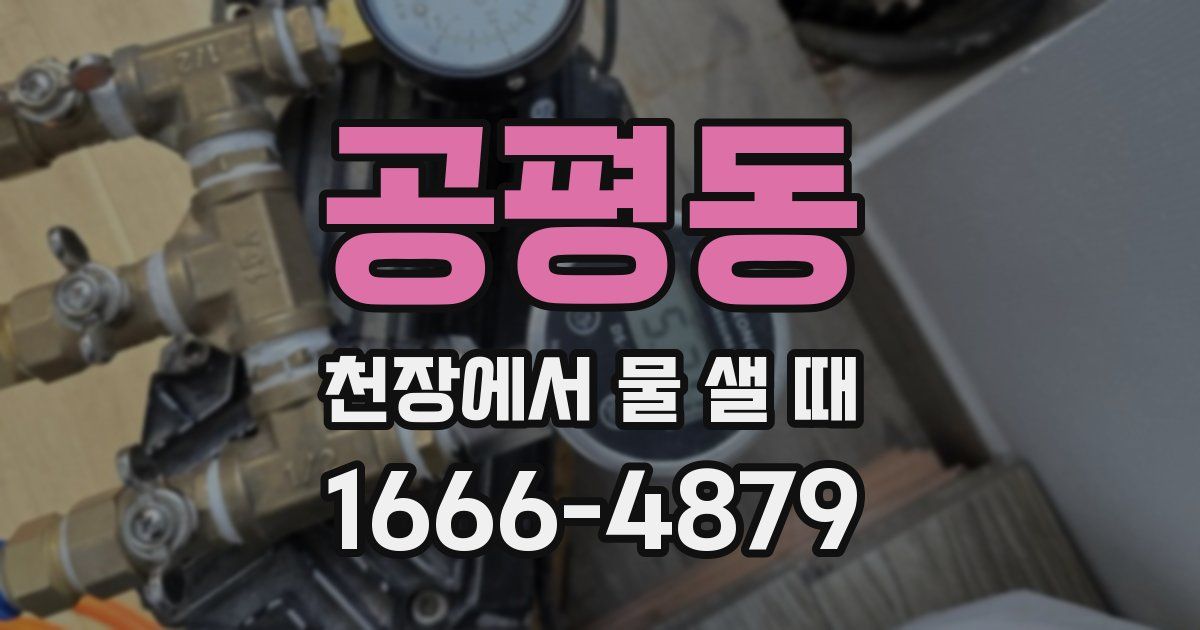 공평동 천장에서 물 샐 때
