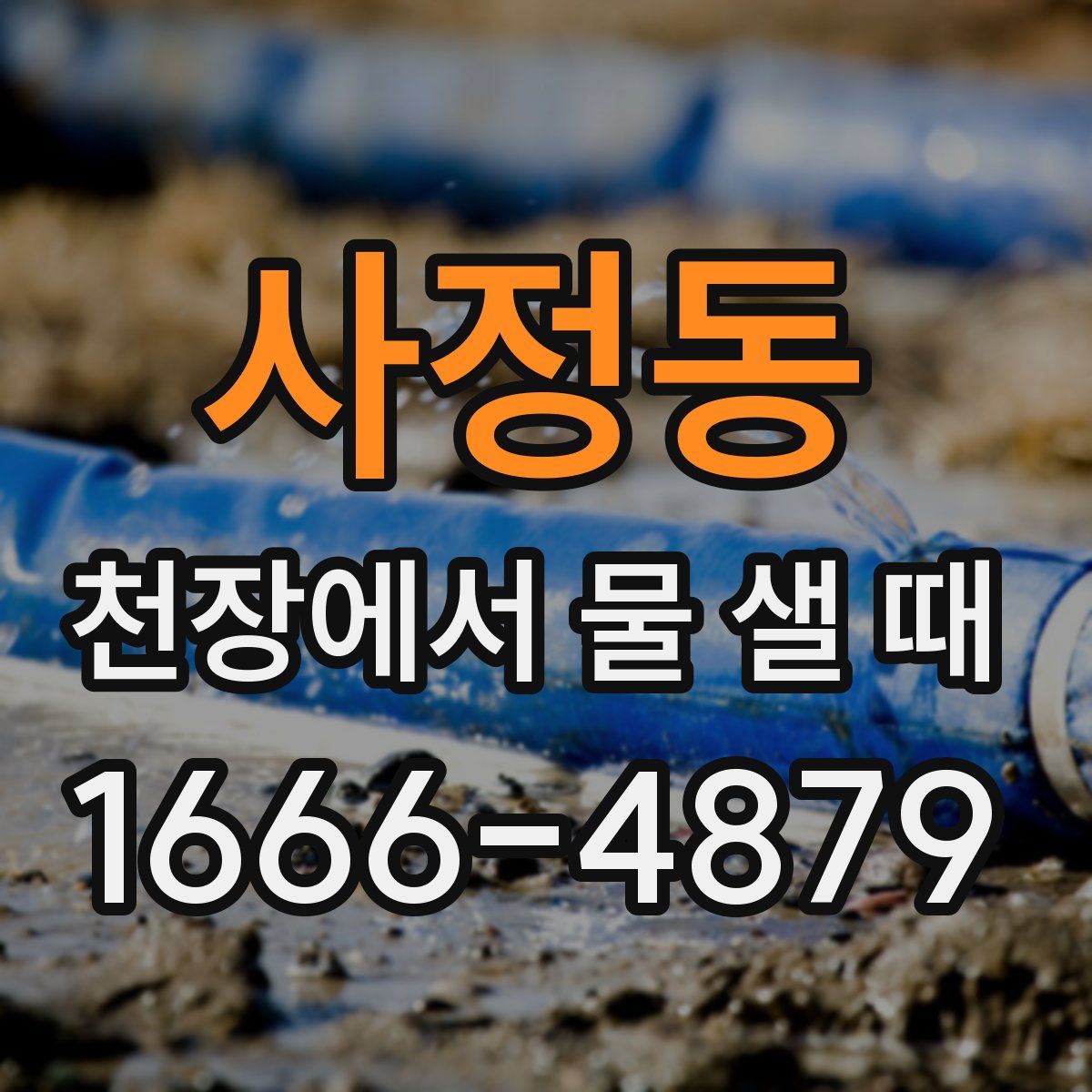 사정동 천장에서 물 샐 때