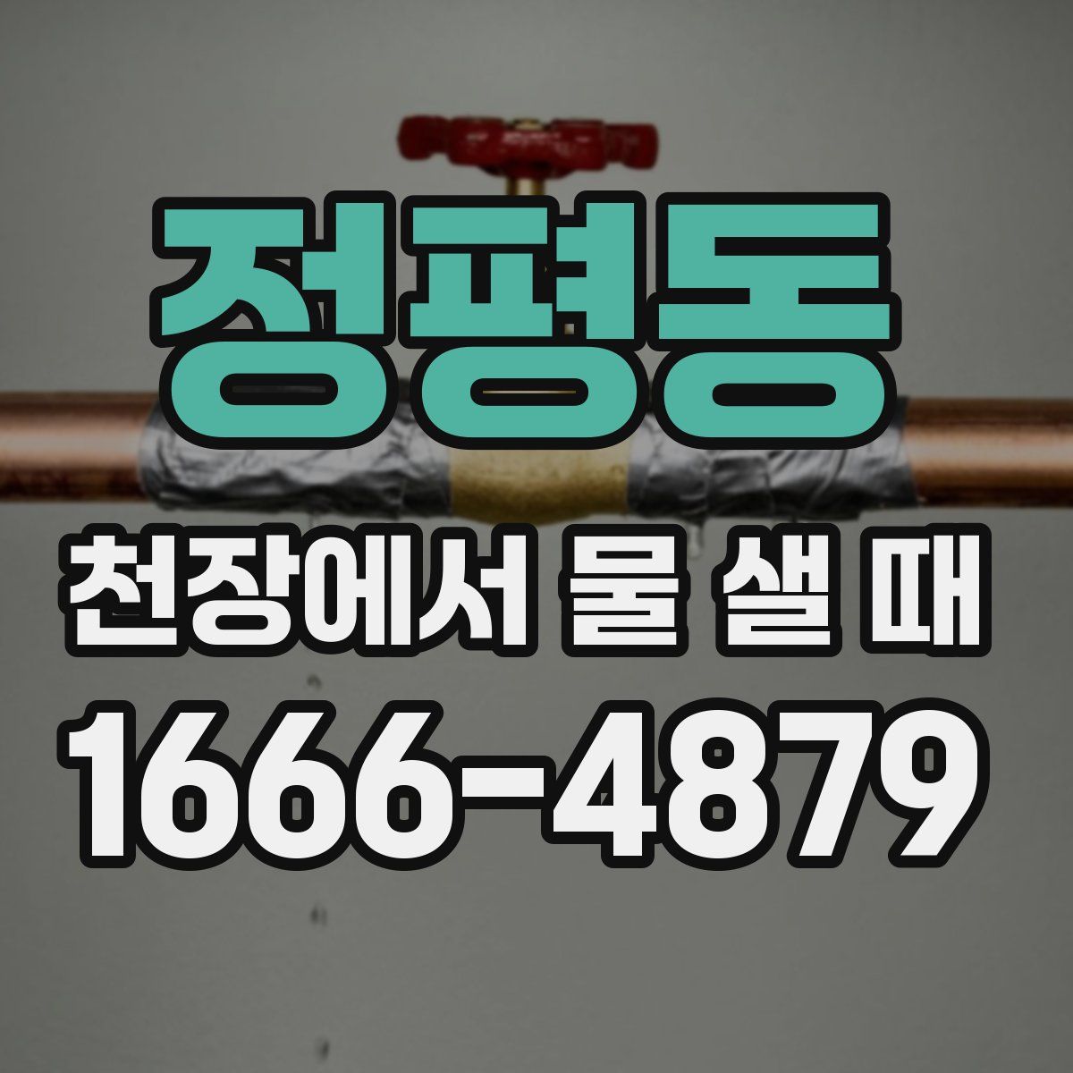 정평동 천장에서 물 샐 때