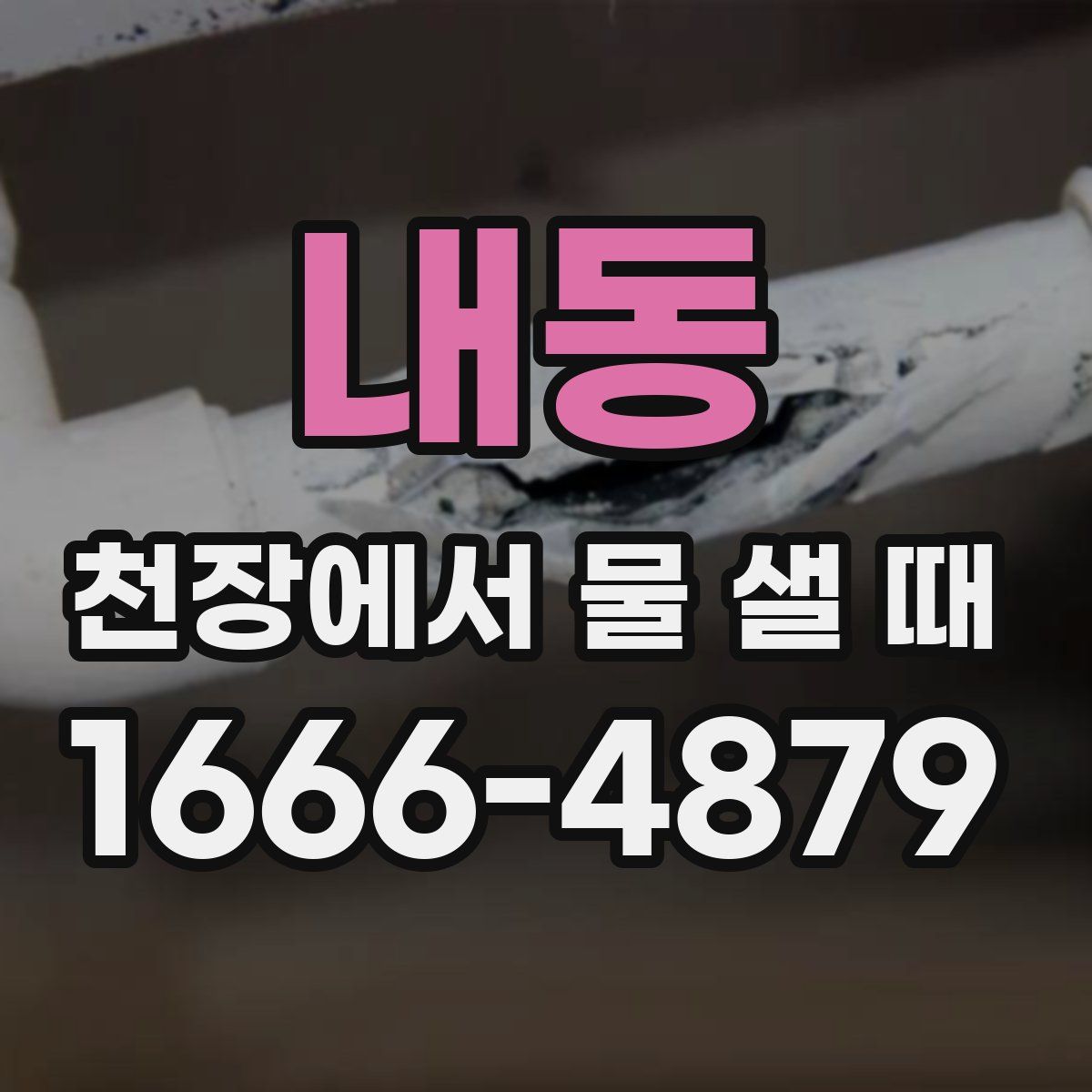 내동 천장에서 물 샐 때
