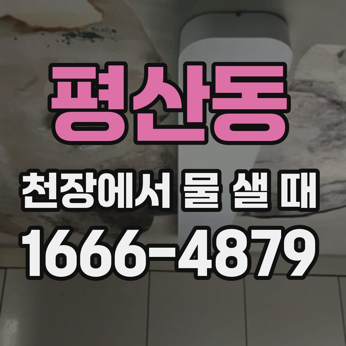 평산동 천장에서 물 샐 때