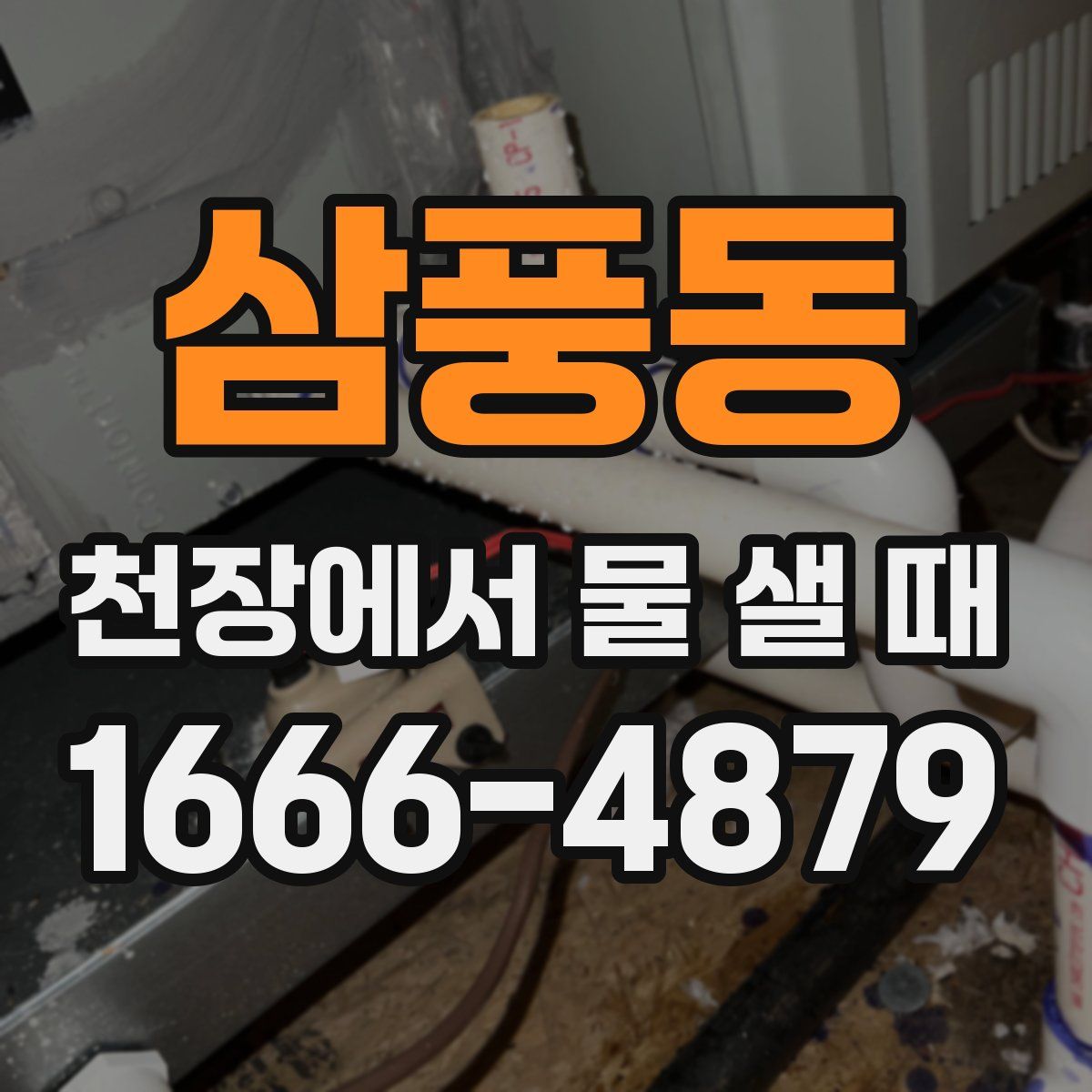 삼풍동 천장에서 물 샐 때