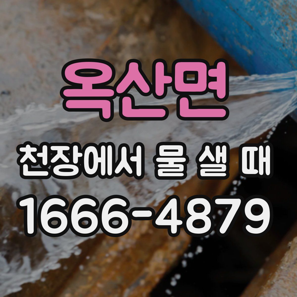 옥산면 천장에서 물 샐 때