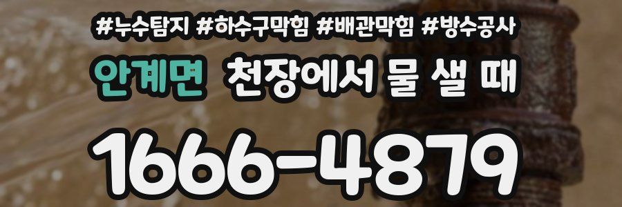 안계면 천장에서 물 샐 때