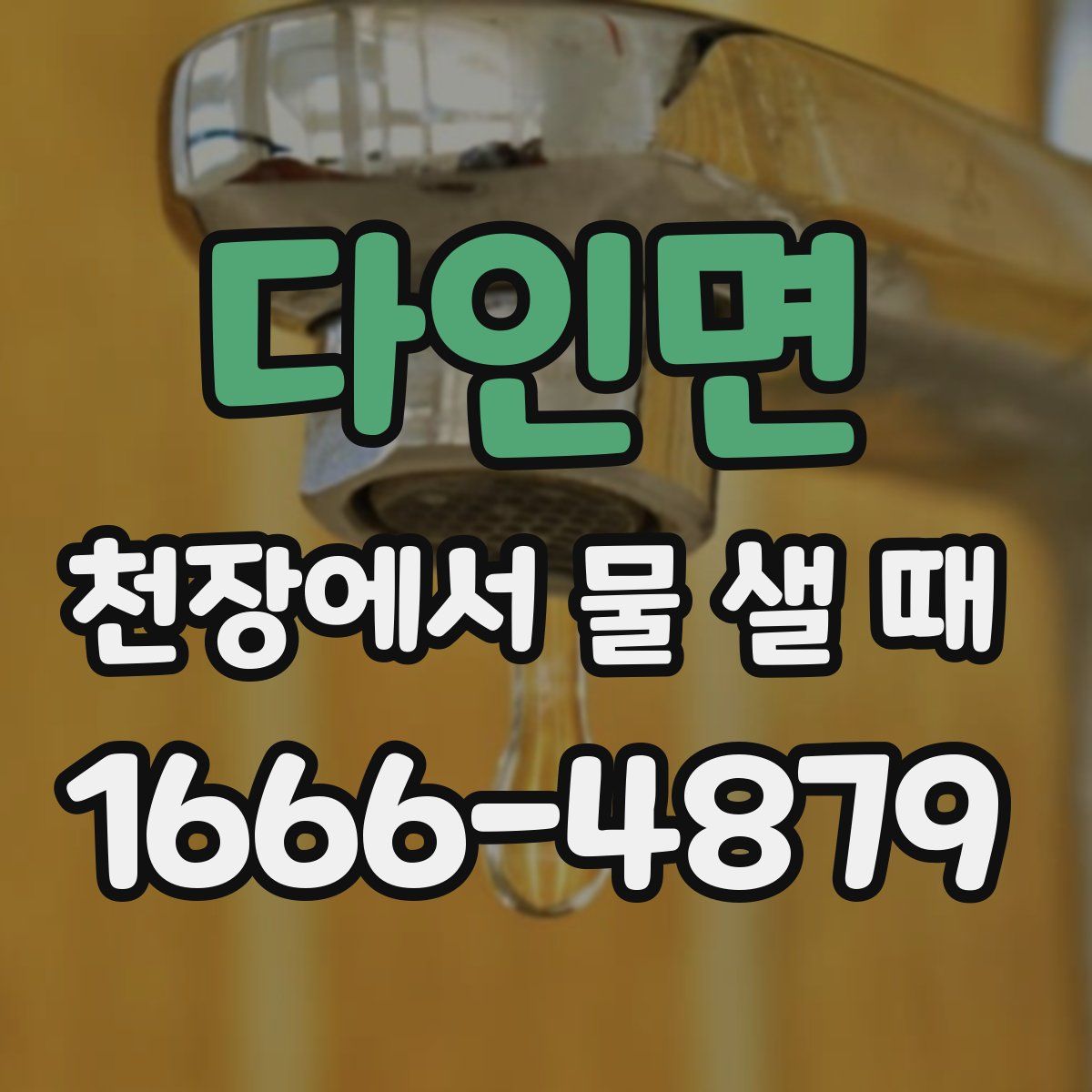 다인면 천장에서 물 샐 때