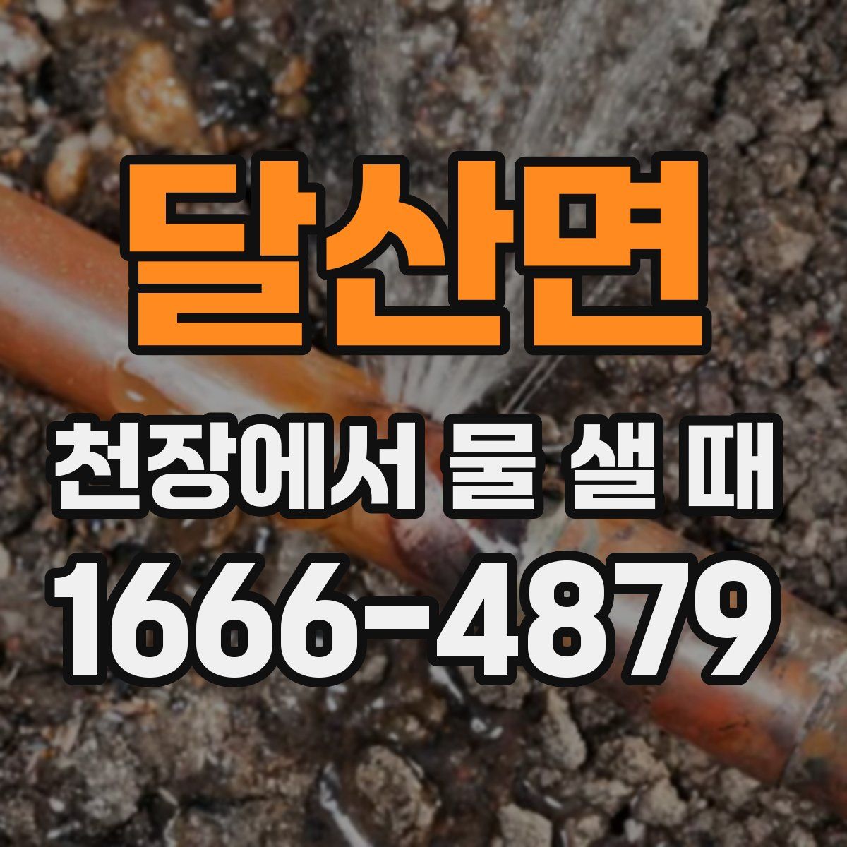 달산면 천장에서 물 샐 때