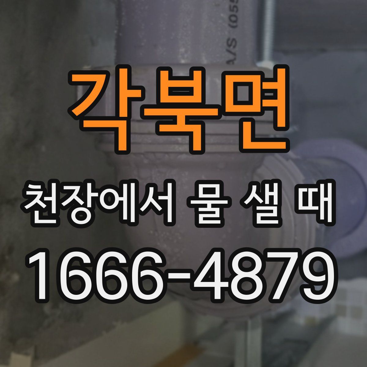 각북면 천장에서 물 샐 때
