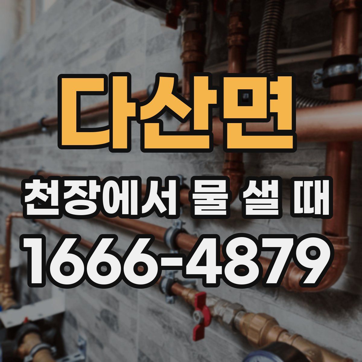 다산면 천장에서 물 샐 때
