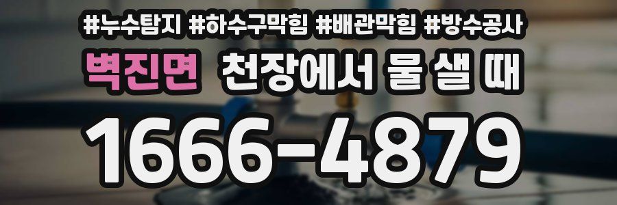 벽진면 천장에서 물 샐 때
