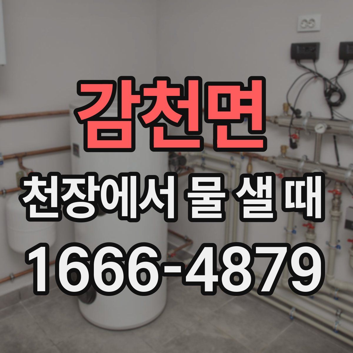 감천면 천장에서 물 샐 때