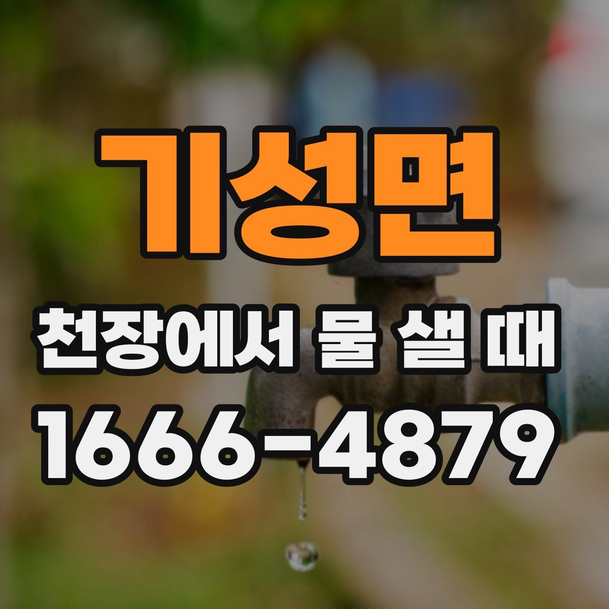 기성면 천장에서 물 샐 때