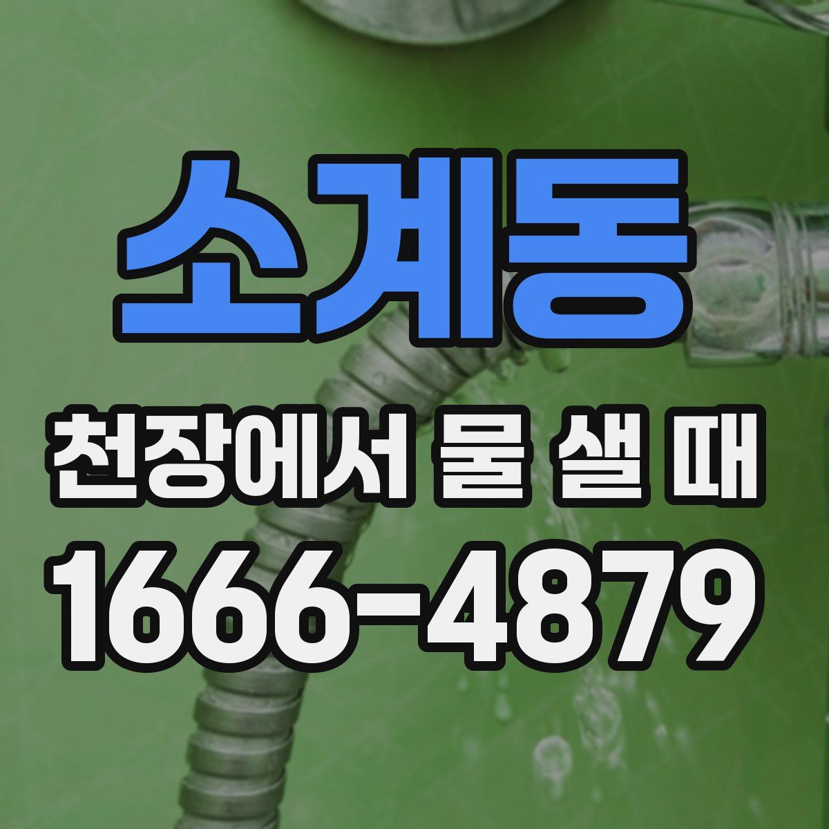 소계동 천장에서 물 샐 때
