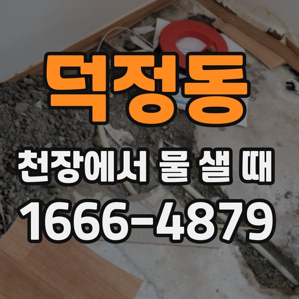 덕정동 천장에서 물 샐 때