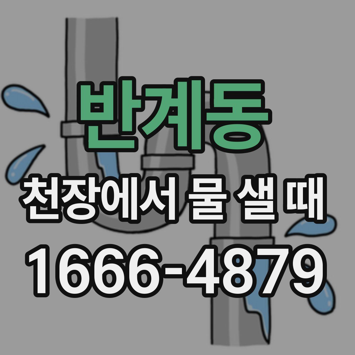 반계동 천장에서 물 샐 때