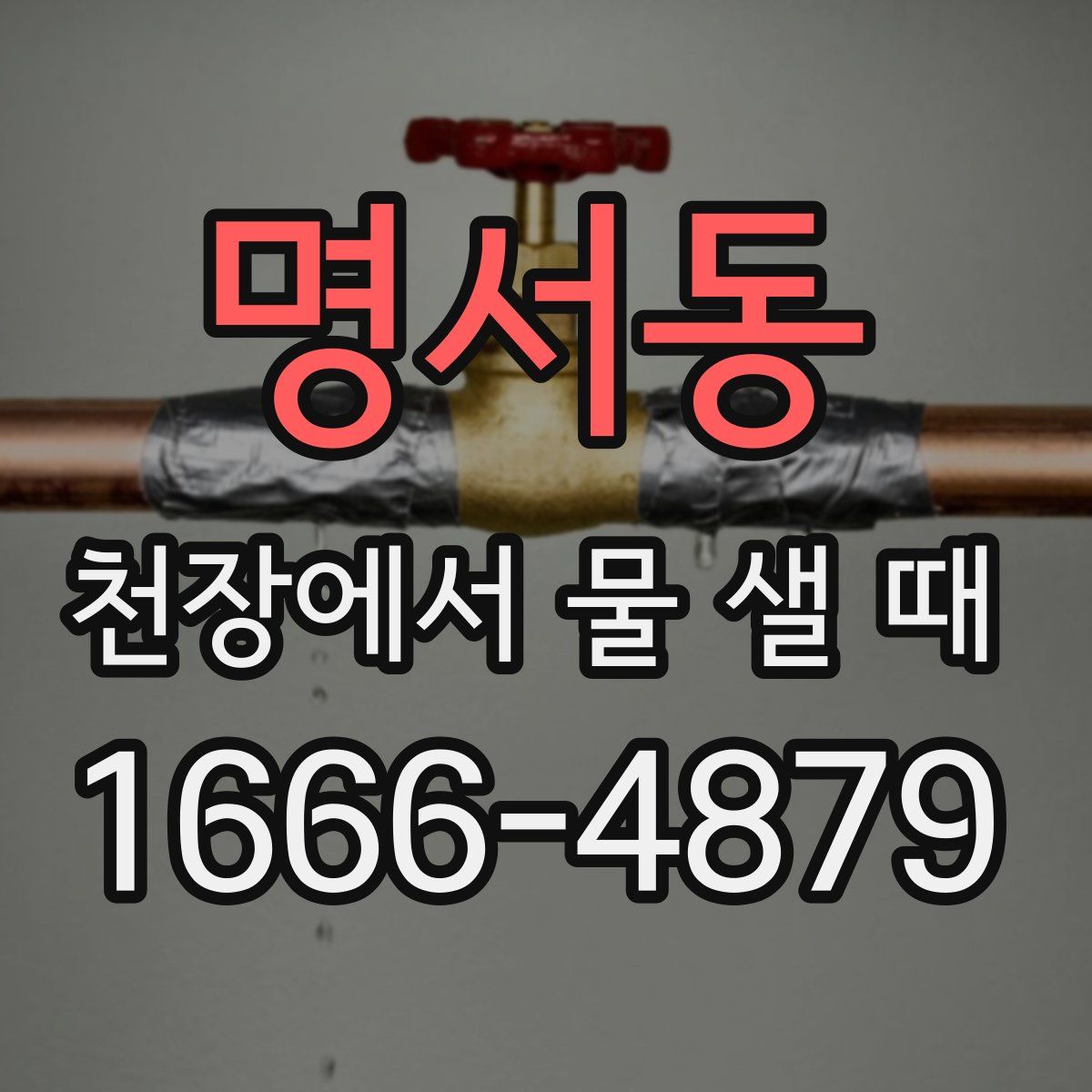 명서동 천장에서 물 샐 때