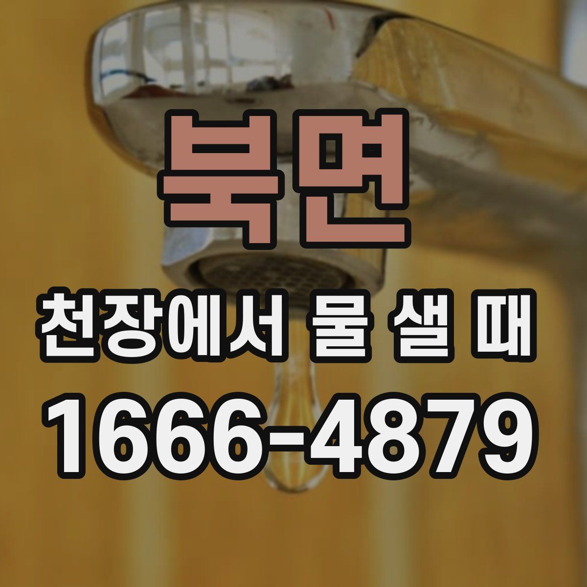 북면 천장에서 물 샐 때