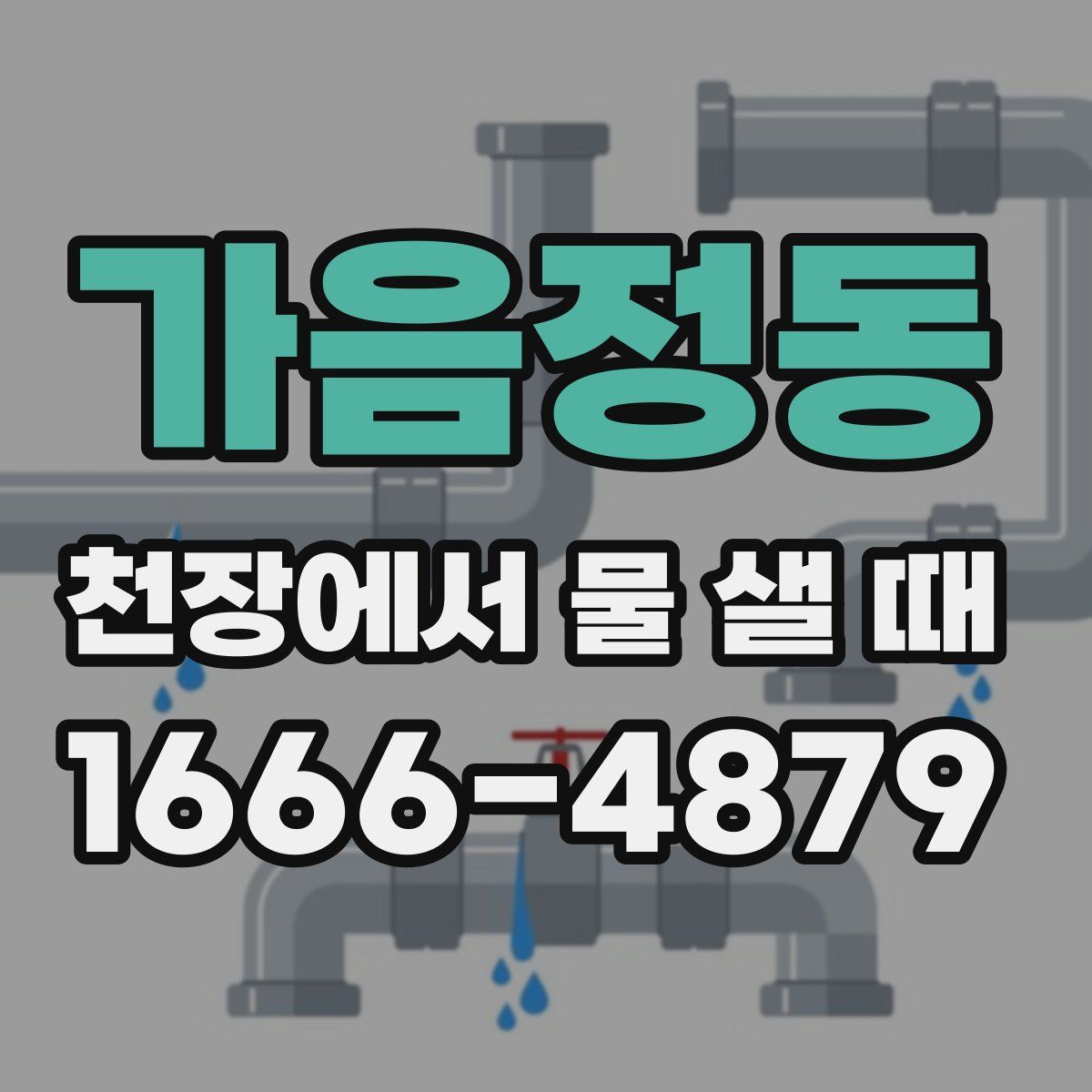 가음정동 천장에서 물 샐 때