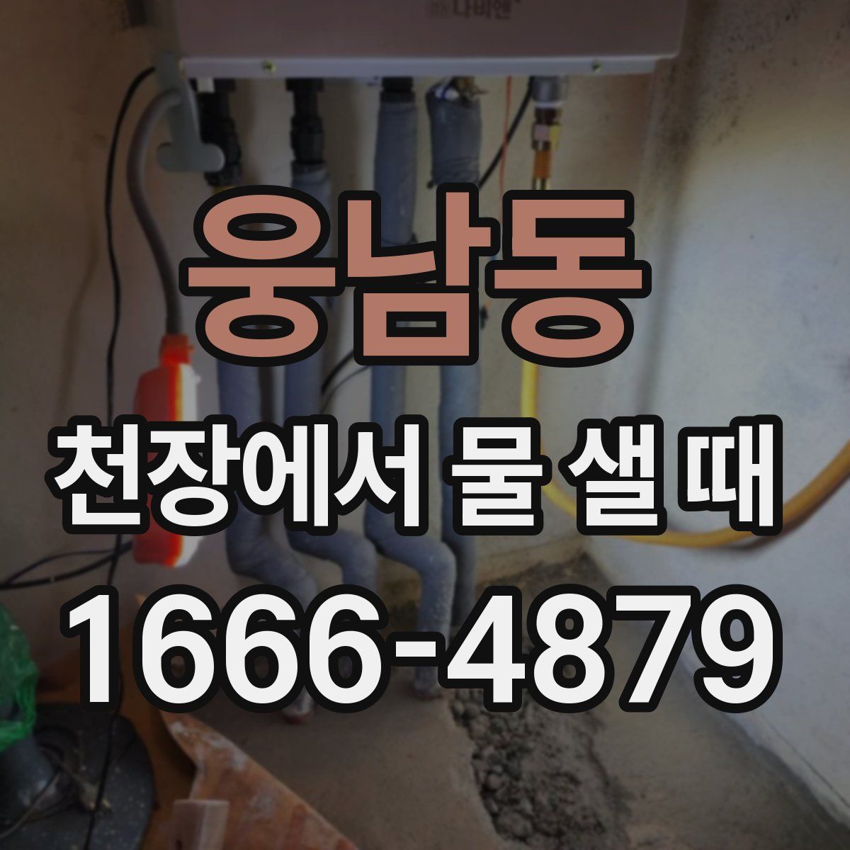 웅남동 천장에서 물 샐 때