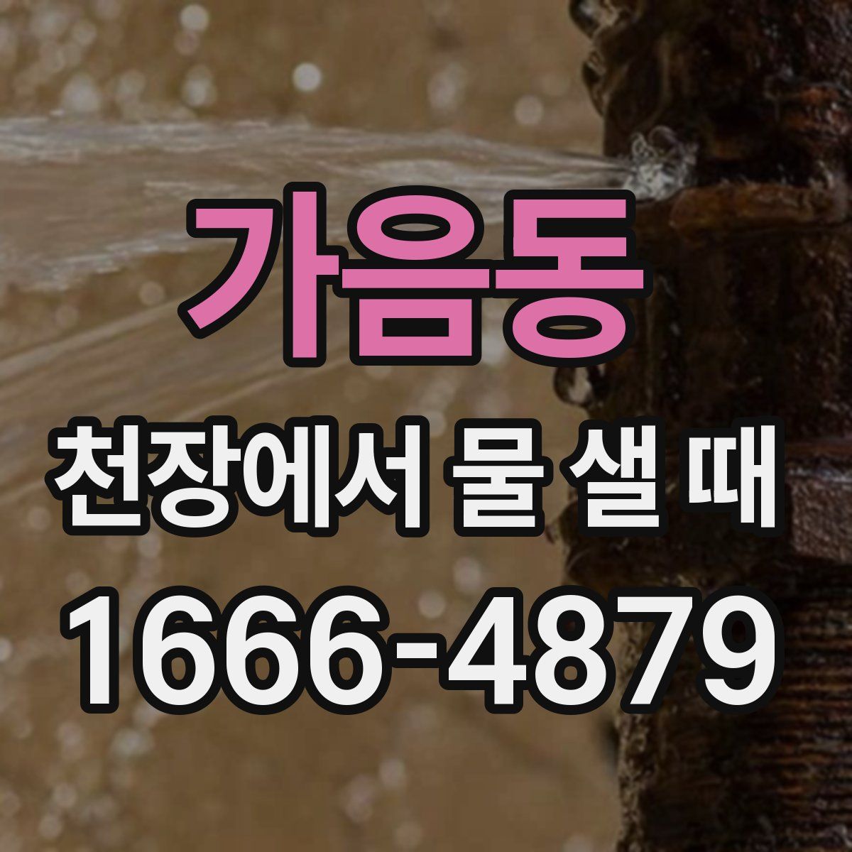 가음동 천장에서 물 샐 때