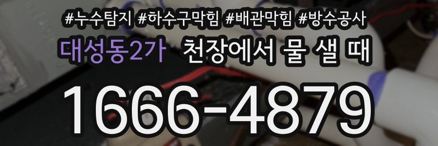 대성동2가 천장에서 물 샐 때