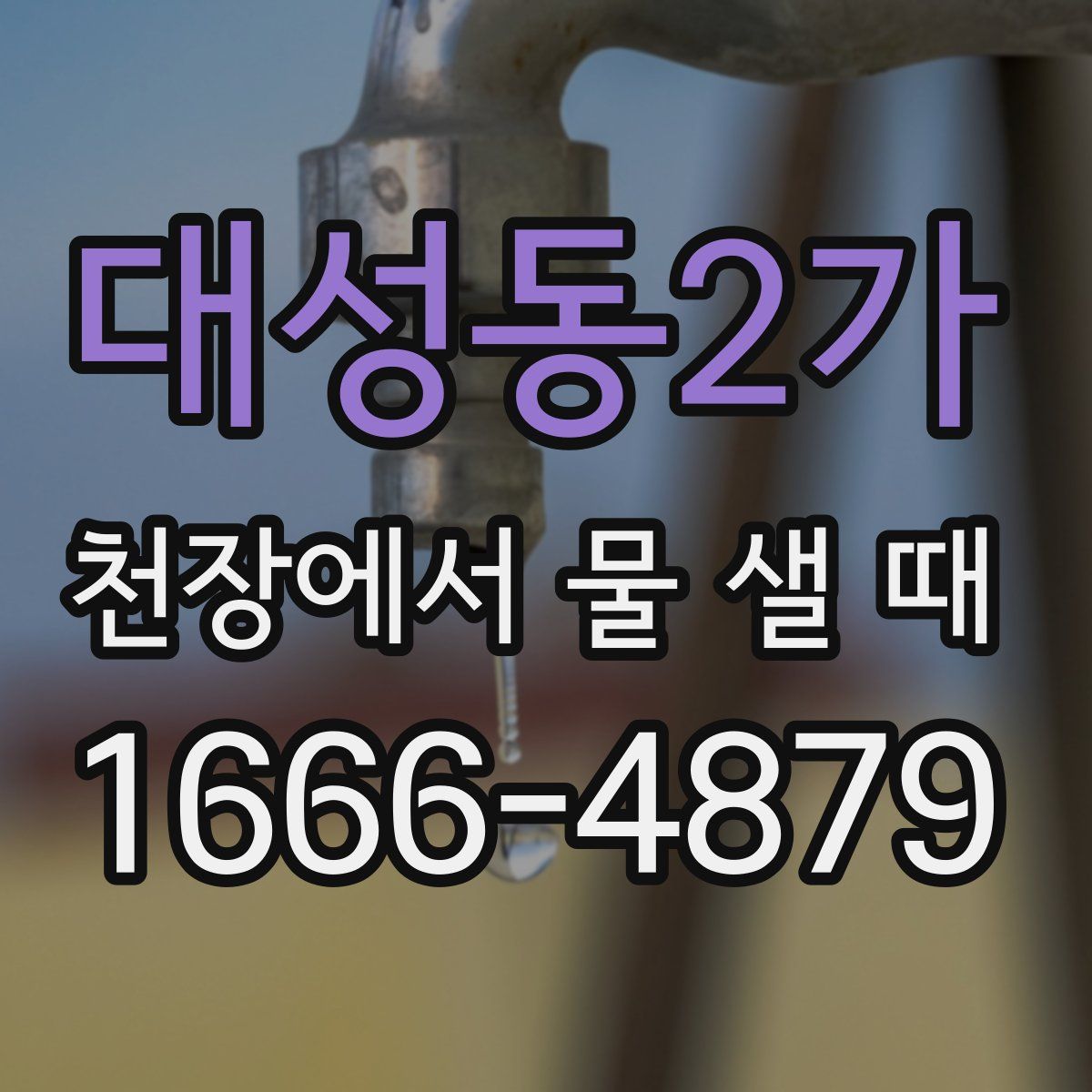 대성동2가 천장에서 물 샐 때