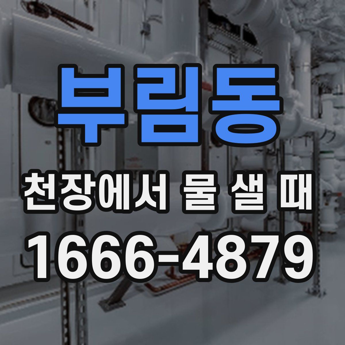 부림동 천장에서 물 샐 때
