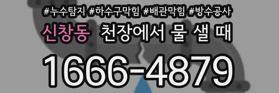신창동 천장에서 물 샐 때