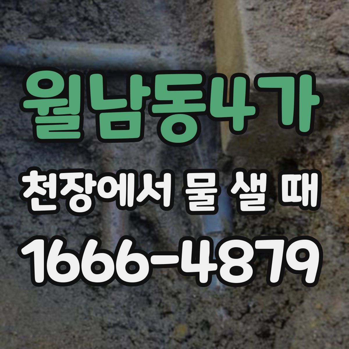 월남동4가 천장에서 물 샐 때
