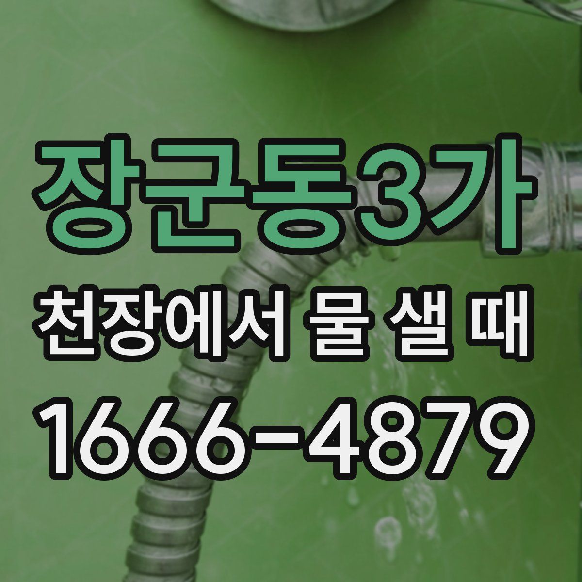 장군동3가 천장에서 물 샐 때
