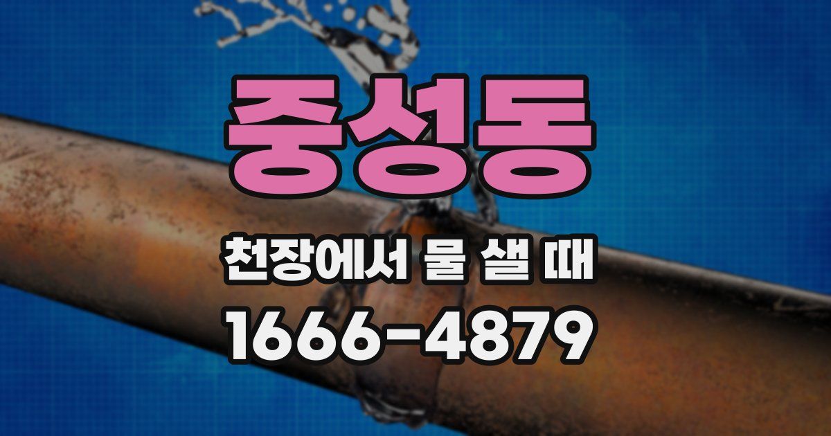중성동 천장에서 물 샐 때