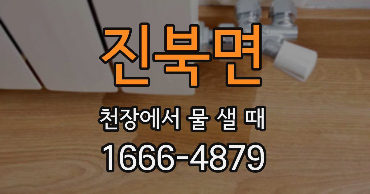 진북면 천장에서 물 샐 때