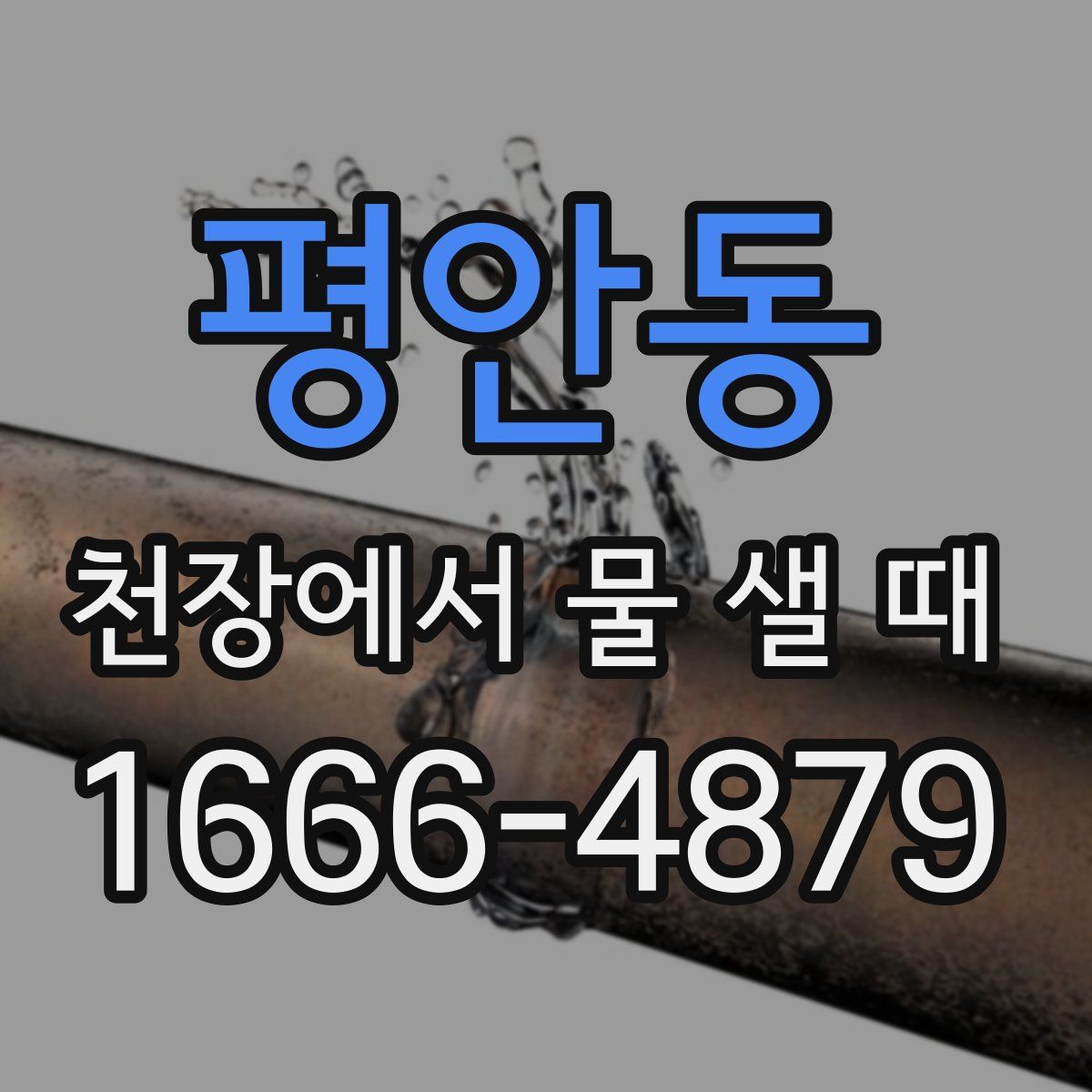 평안동 천장에서 물 샐 때