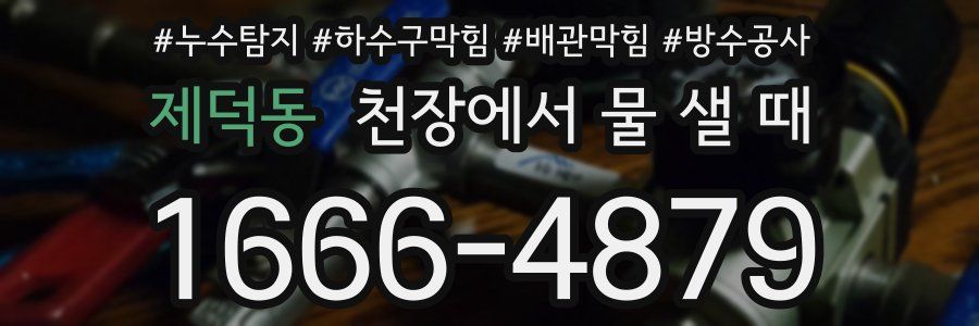 제덕동 천장에서 물 샐 때