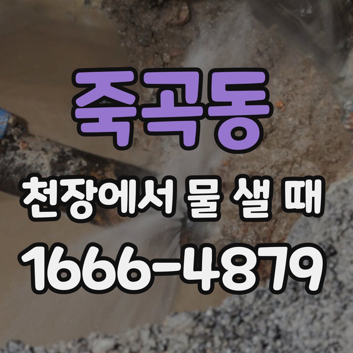 죽곡동 천장에서 물 샐 때