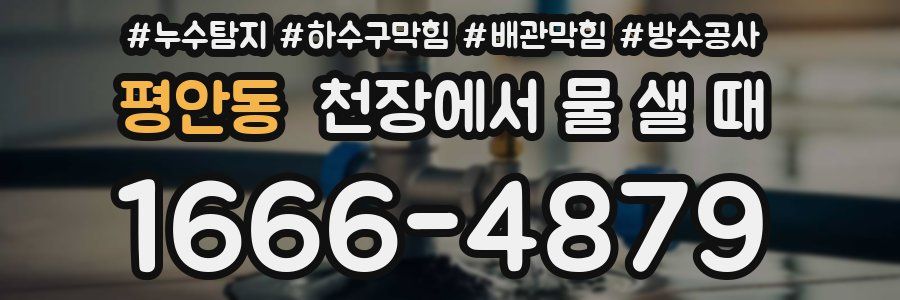 평안동 천장에서 물 샐 때